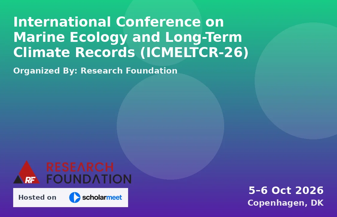 International Conference on Marine Ecology and Long-Term Climate Records (ICMELTCR-26)