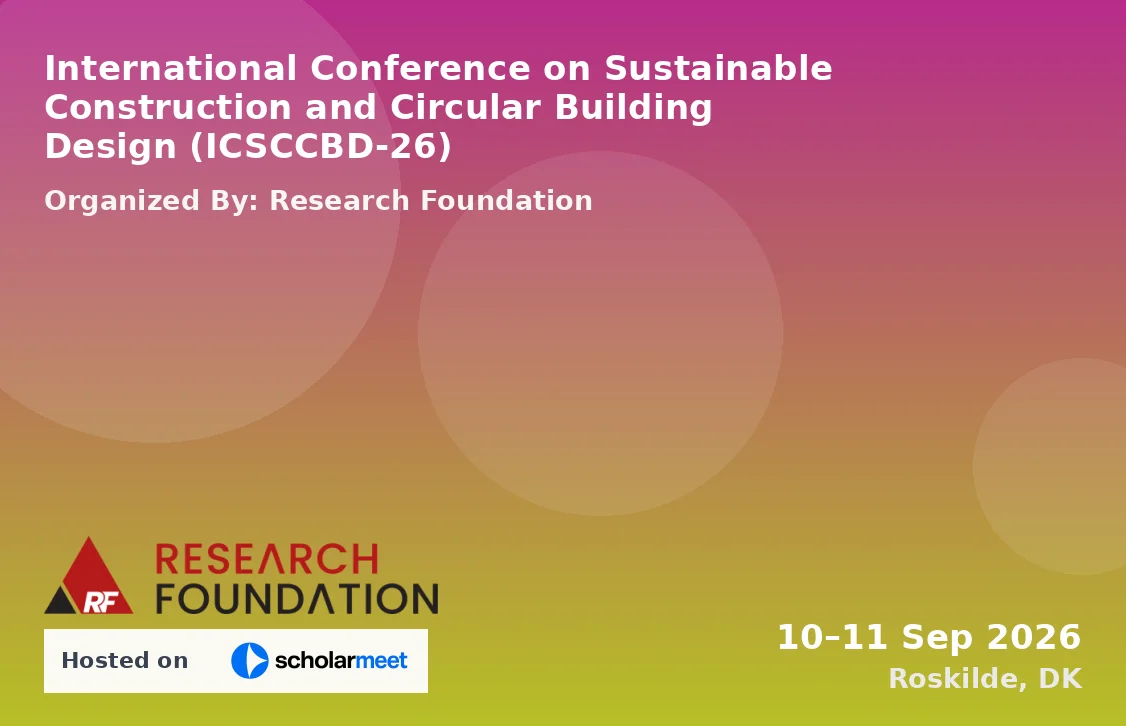 International Conference on Sustainable Construction and Circular Building Design (ICSCCBD-26)