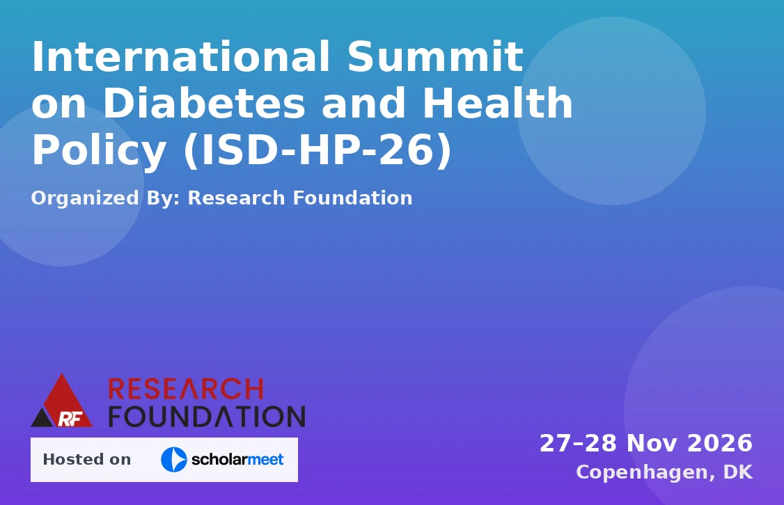 International Summit on Diabetes and Health Policy (ISD-HP-26)