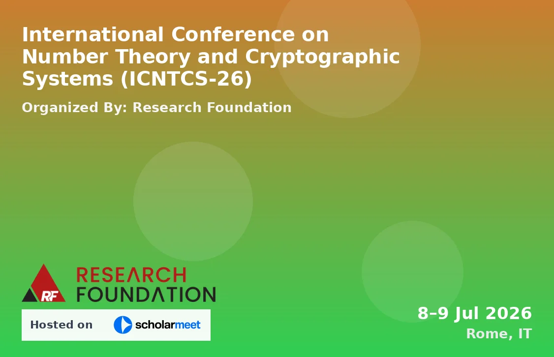 International Conference on Number Theory and Cryptographic Systems (ICNTCS-26)