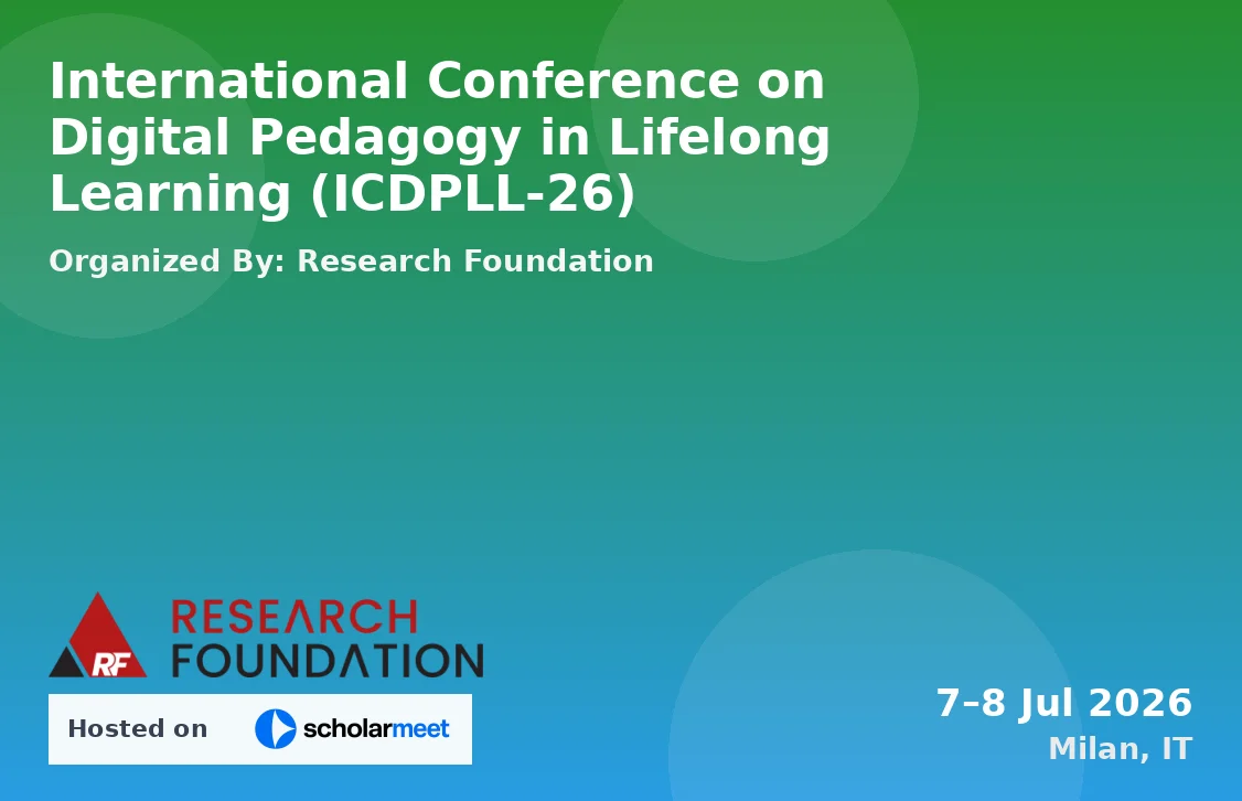 International Conference on Digital Pedagogy in Lifelong Learning (ICDPLL-26)