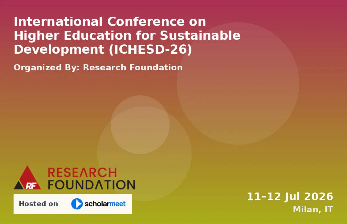 International Conference on Higher Education for Sustainable Development (ICHESD-26)