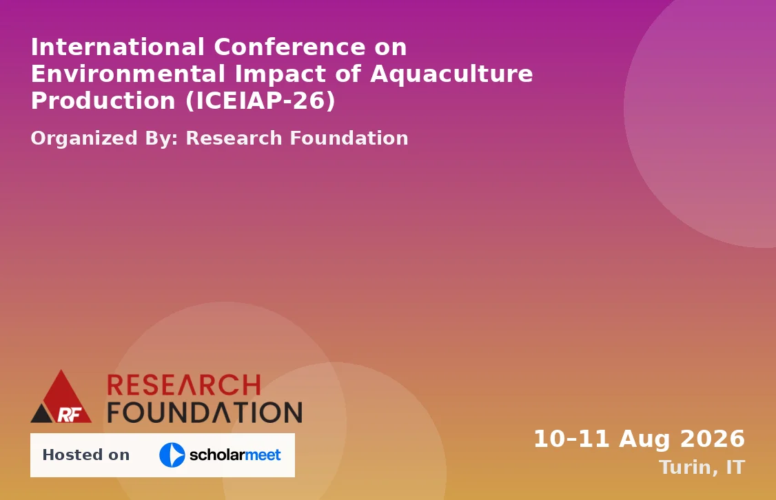 International Conference on Environmental Impact of Aquaculture Production (ICEIAP-26)