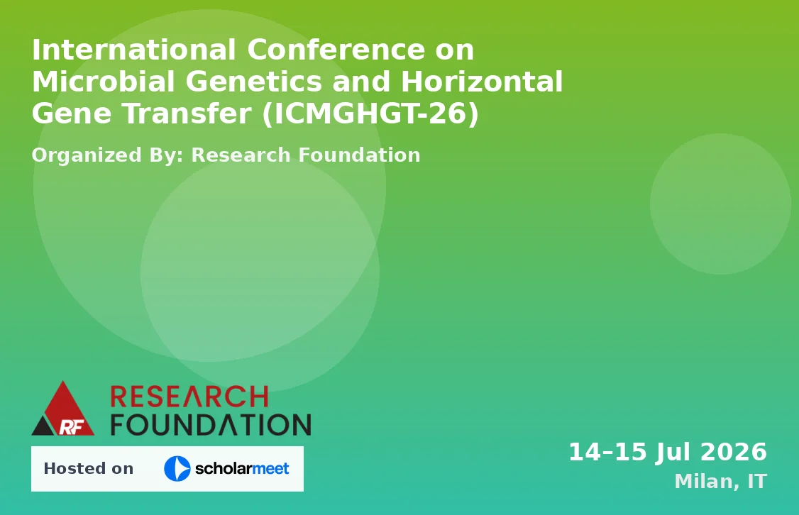 International Conference on Microbial Genetics and Horizontal Gene Transfer (ICMGHGT-26)