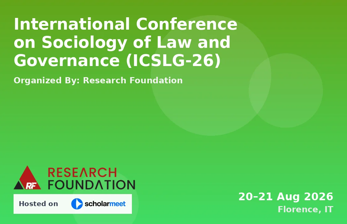 International Conference on Sociology of Law and Governance (ICSLG-26)