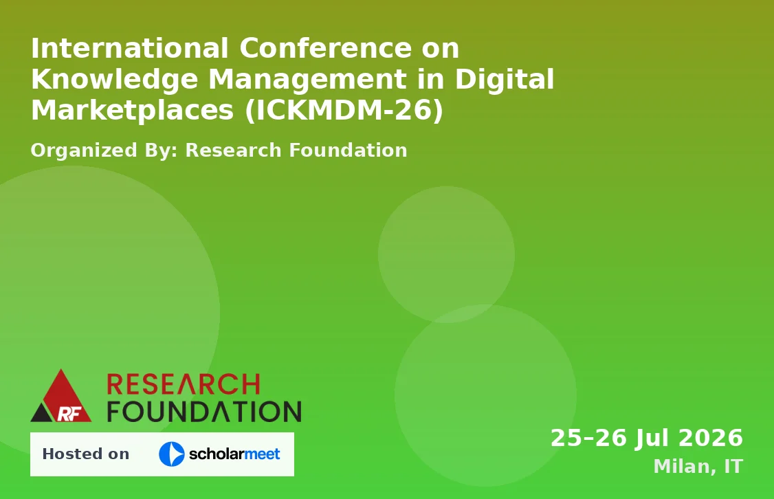 International Conference on Knowledge Management in Digital Marketplaces (ICKMDM-26)