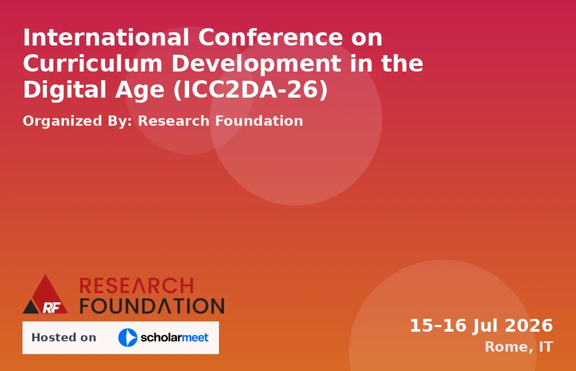 International Conference on Curriculum Development in the Digital Age (ICC2DA-26)