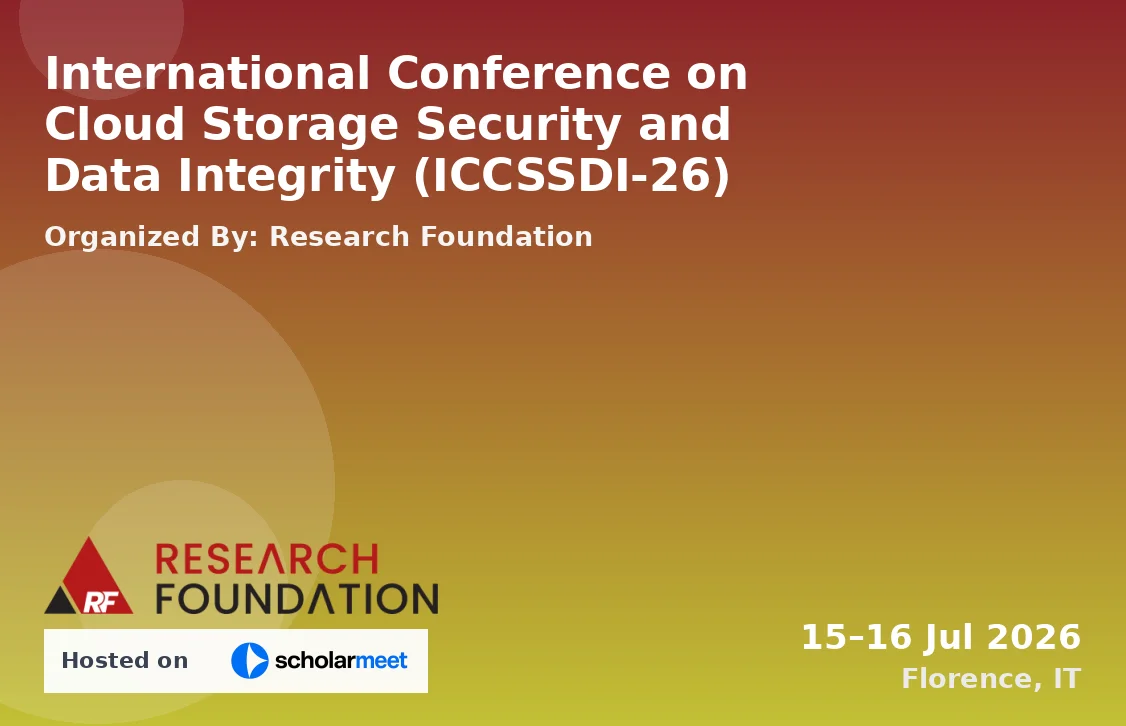 International Conference on Cloud Storage Security and Data Integrity (ICCSSDI-26)