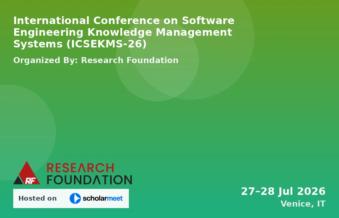 International Conference on Software Engineering Knowledge Management Systems (ICSEKMS-26)