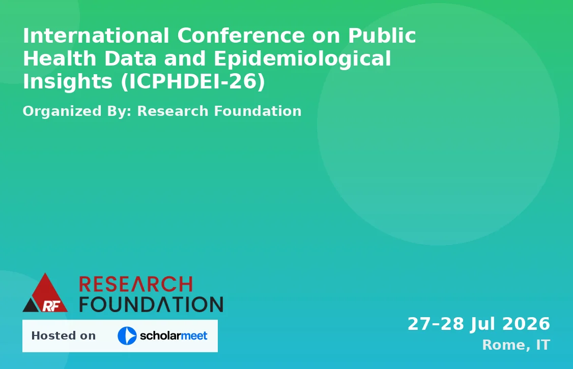 International Conference on Public Health Data and Epidemiological Insights (ICPHDEI-26)