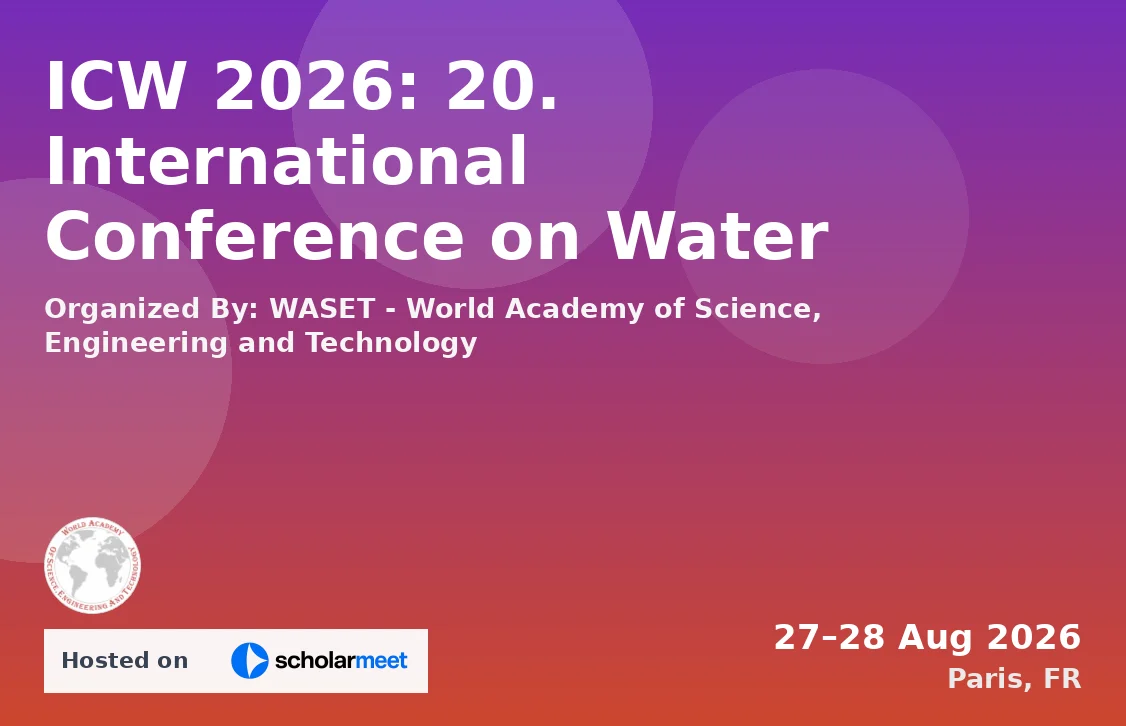 ICW 2026: 20. International Conference on Water