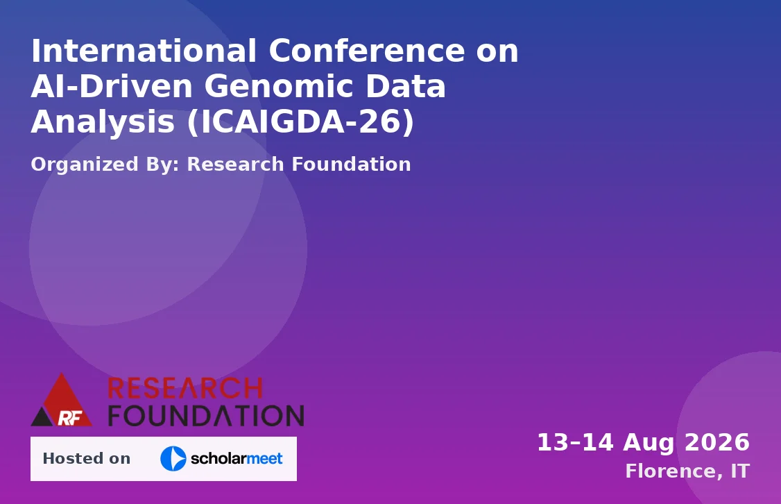 International Conference on AI-Driven Genomic Data Analysis (ICAIGDA-26)