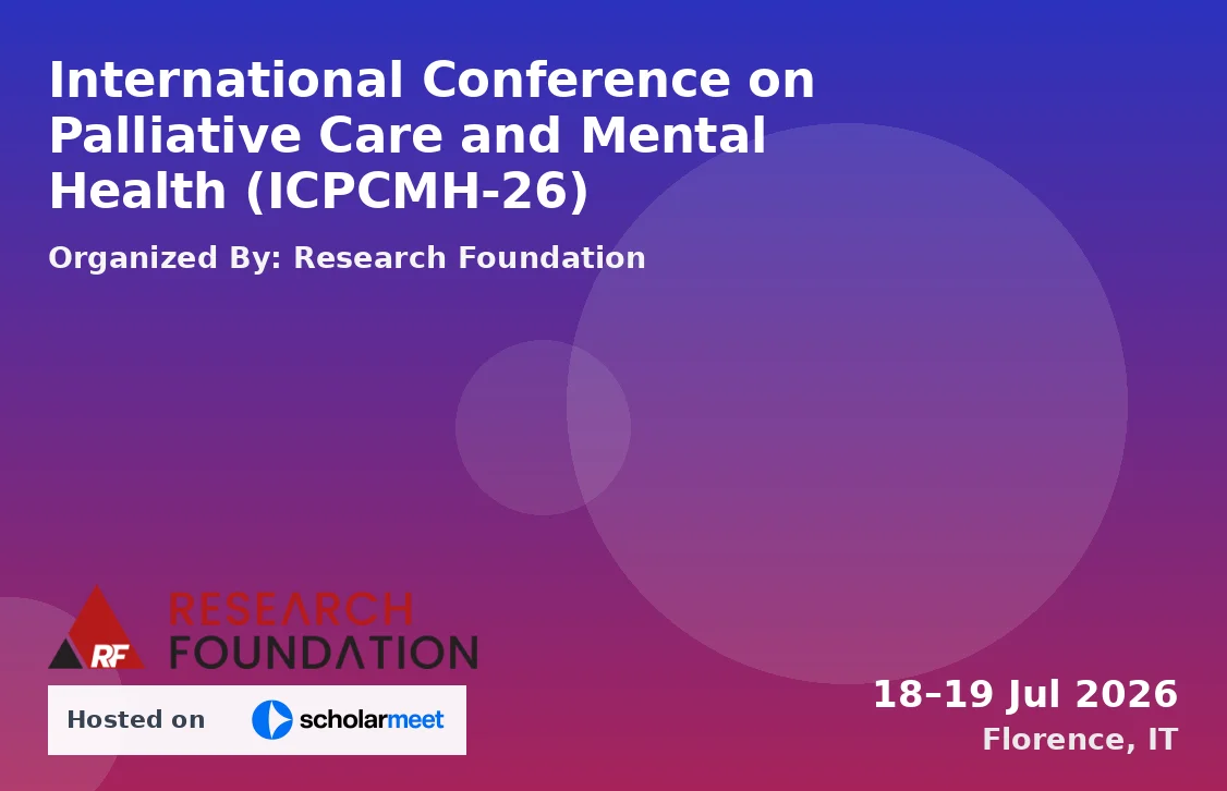 International Conference on Palliative Care and Mental Health (ICPCMH-26)