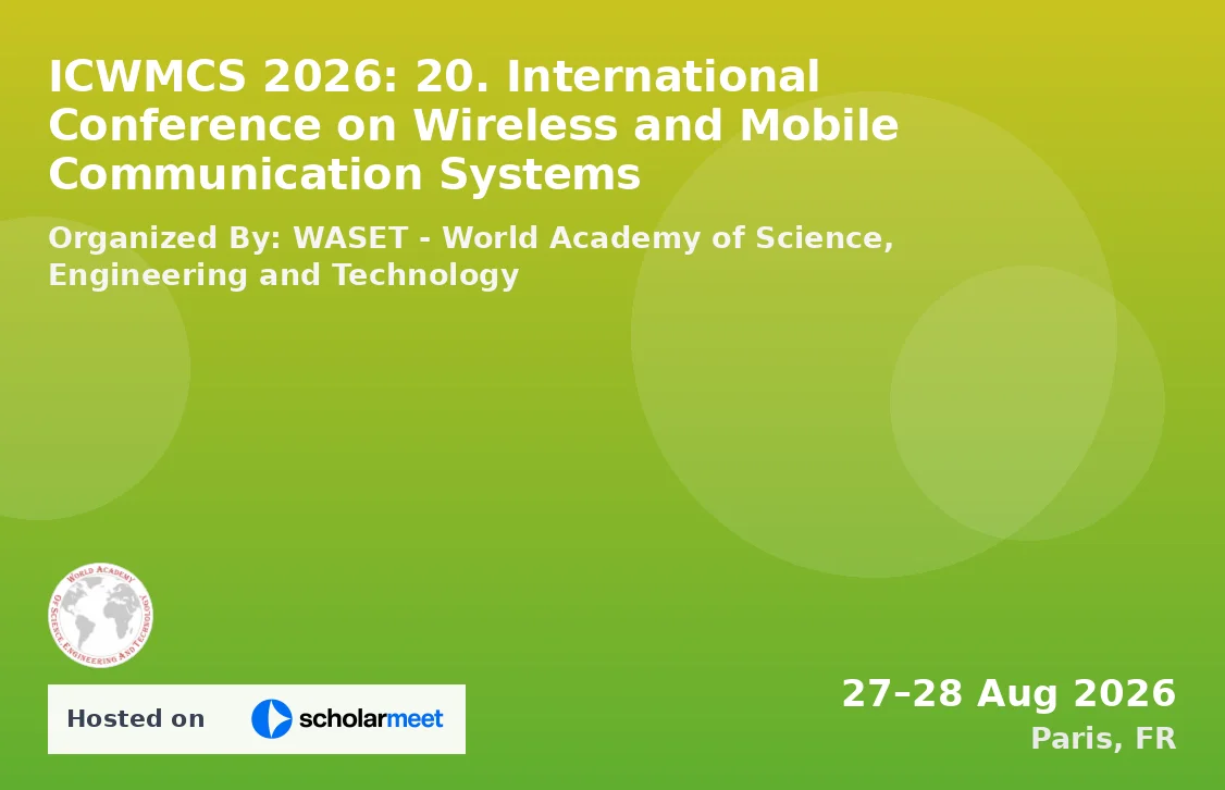 ICWMCS 2026: 20. International Conference on Wireless and Mobile Communication Systems