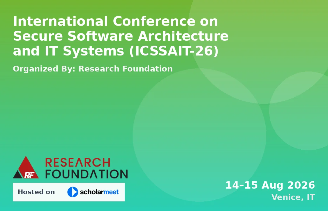 International Conference on Secure Software Architecture and IT Systems (ICSSAIT-26)