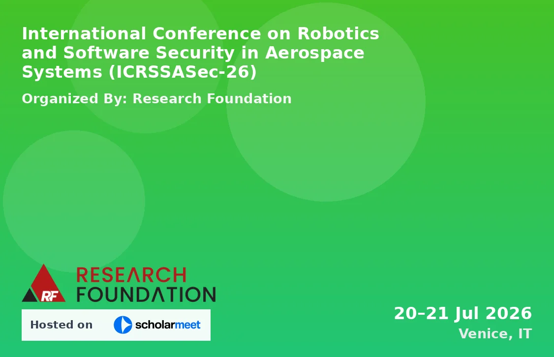 International Conference on Robotics and Software Security in Aerospace Systems (ICRSSASec-26)