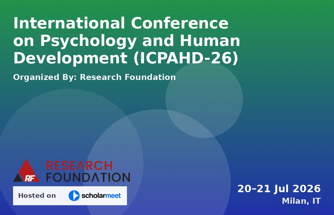 International Conference on Psychology and Human Development (ICPAHD-26)