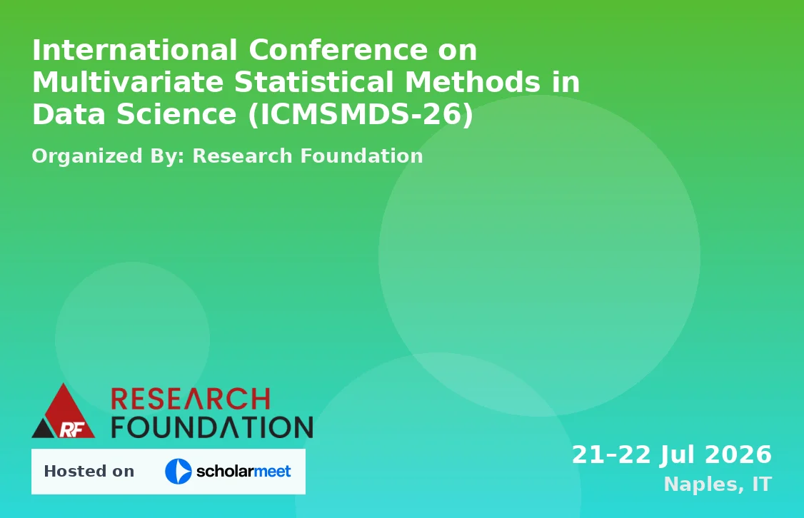 International Conference on Multivariate Statistical Methods in Data Science (ICMSMDS-26)