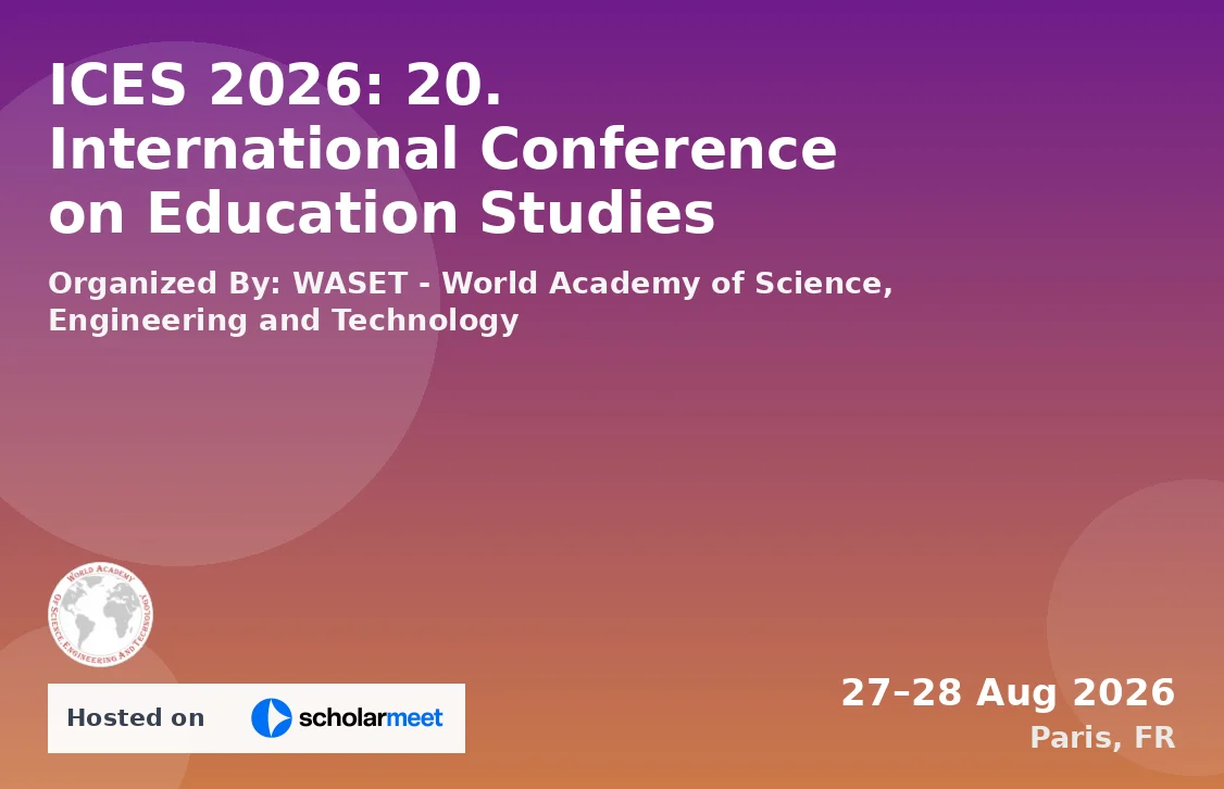 ICES 2026: 20. International Conference on Education Studies
