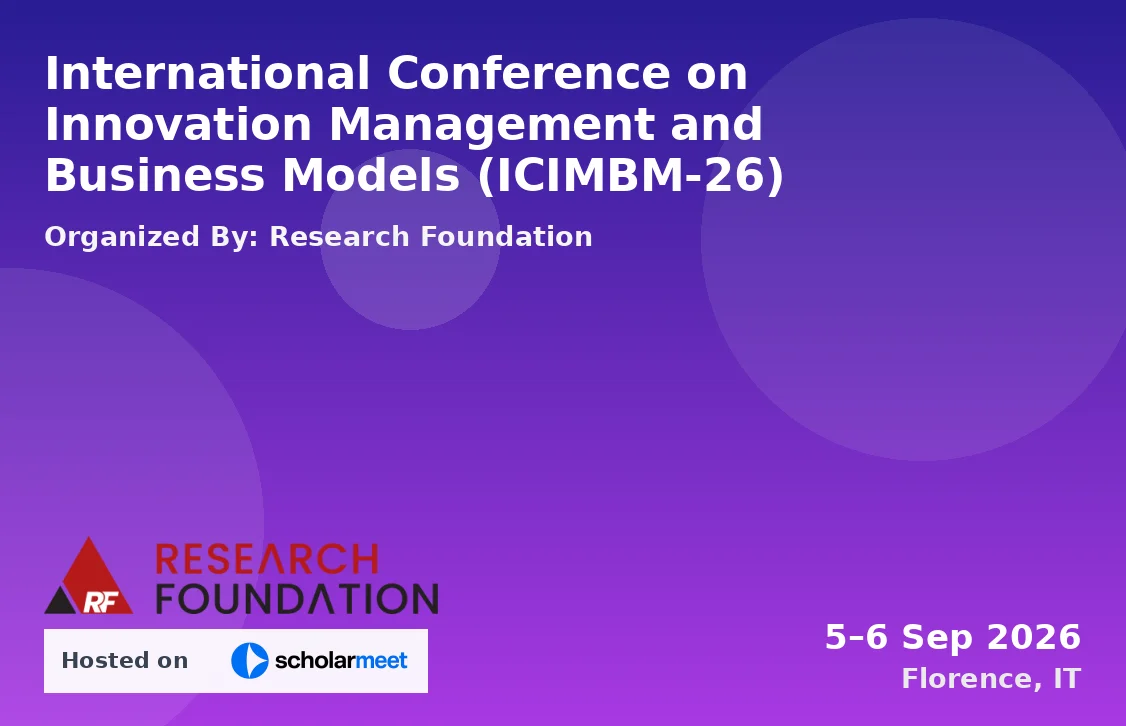 International Conference on Innovation Management and Business Models (ICIMBM-26)