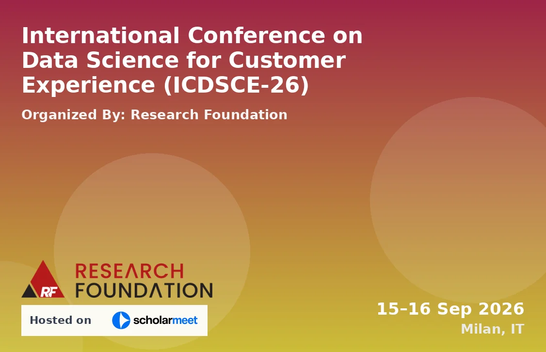 International Conference on Data Science for Customer Experience (ICDSCE-26)