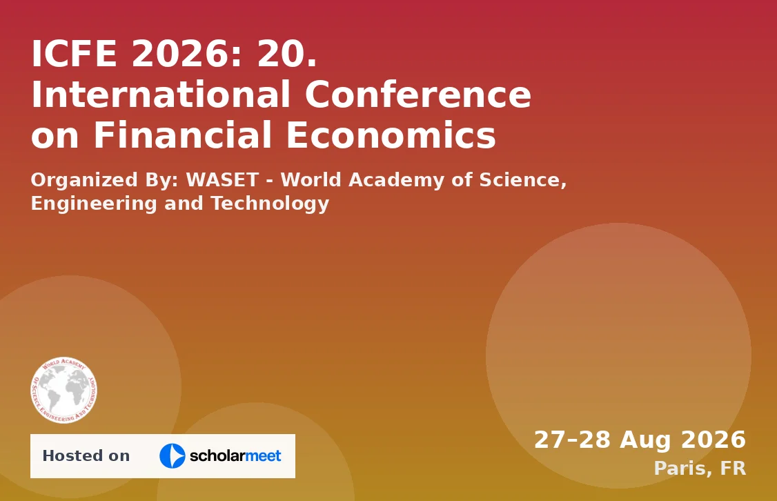ICFE 2026: 20. International Conference on Financial Economics