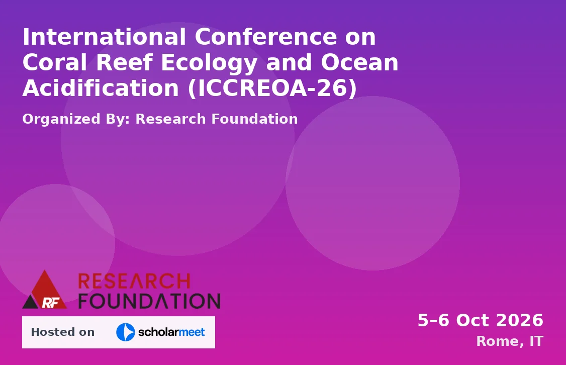 International Conference on Coral Reef Ecology and Ocean Acidification (ICCREOA-26)