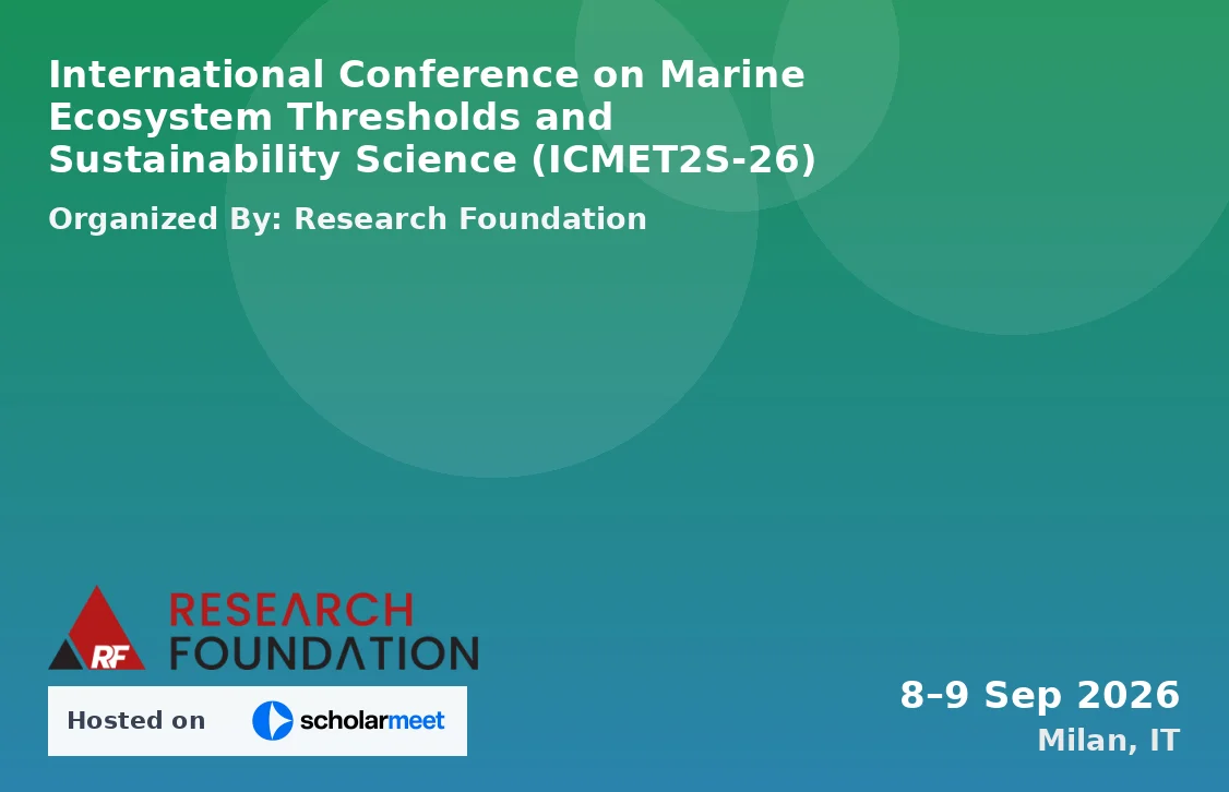 International Conference on Marine Ecosystem Thresholds and Sustainability Science (ICMET2S-26)