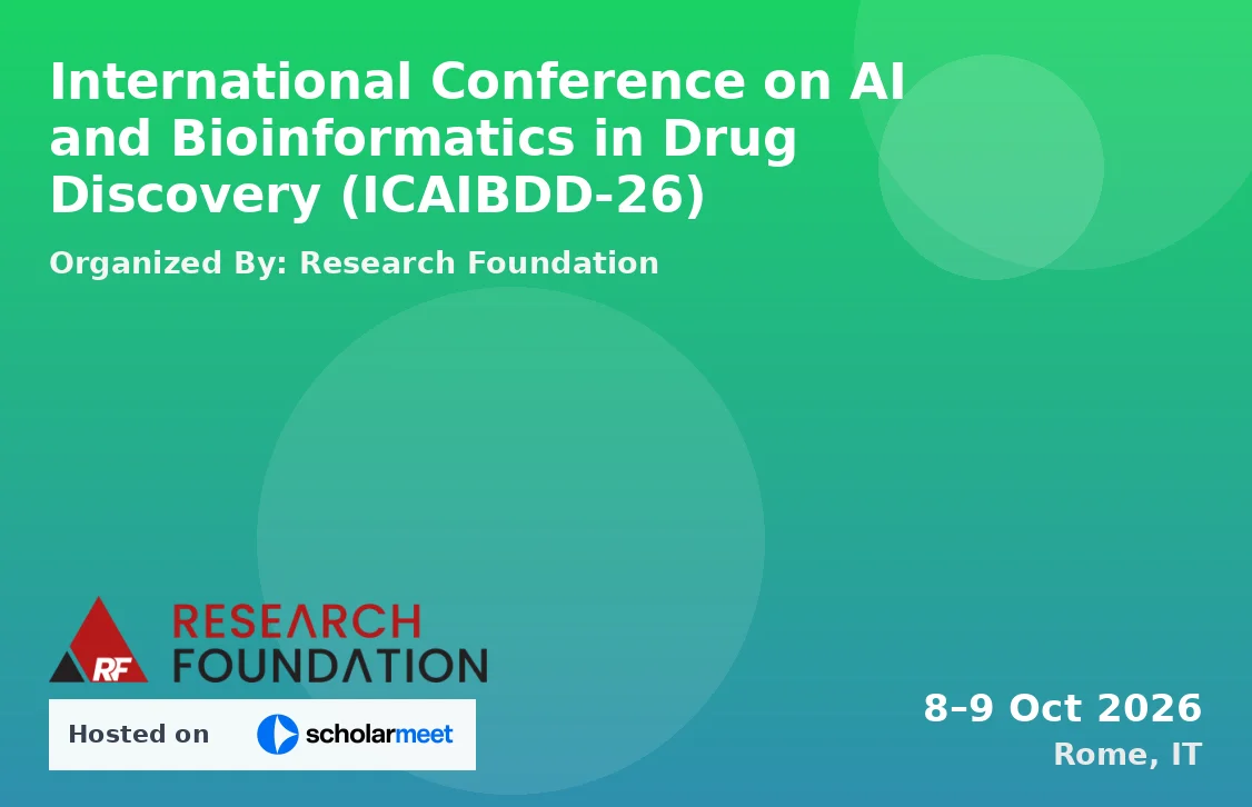 International Conference on AI and Bioinformatics in Drug Discovery (ICAIBDD-26)