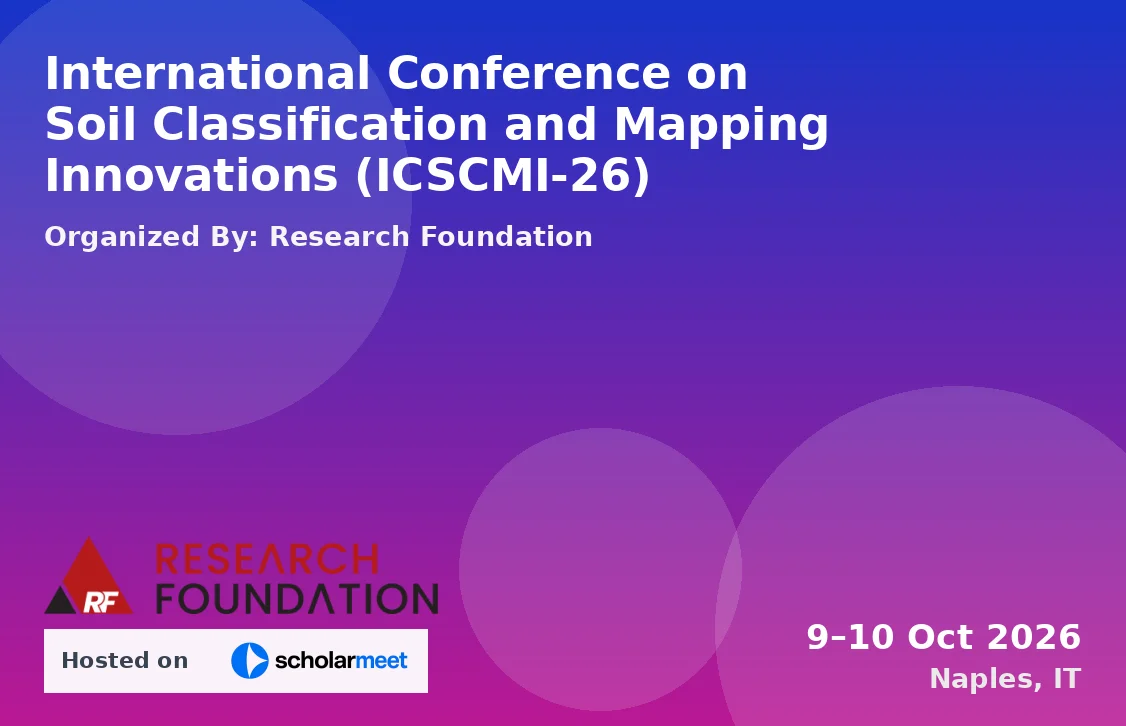 International Conference on Soil Classification and Mapping Innovations (ICSCMI-26)