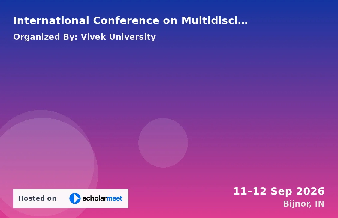 International Conference on Multidisciplinary Research for Sustainable Development (ICMRSD-2026)