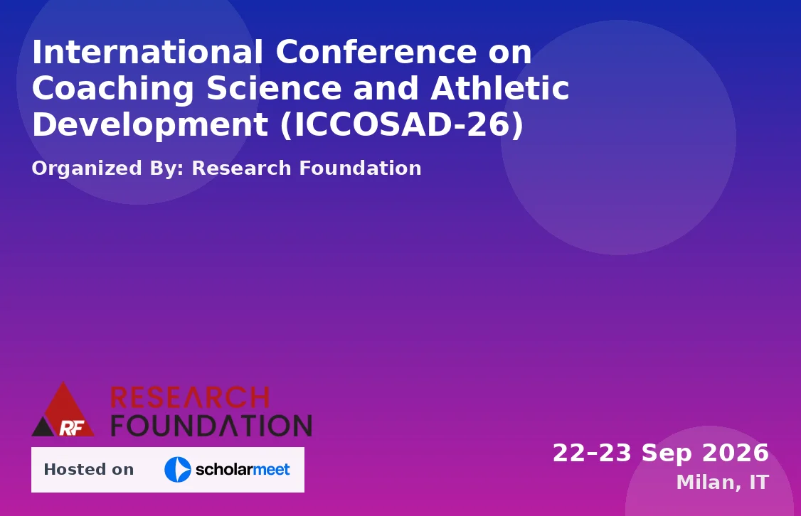 International Conference on Coaching Science and Athletic Development (ICCOSAD-26)