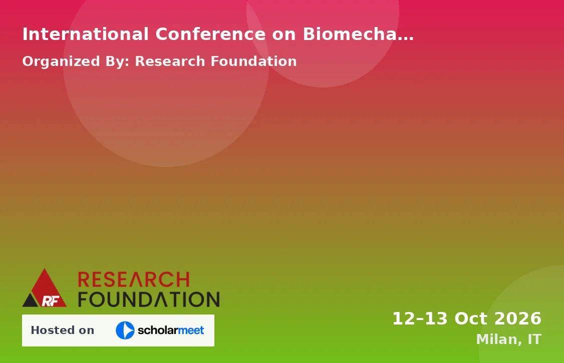 International Conference on Biomechanical Modeling and Simulation for Performance Enhancement (ICBMSE-26)
