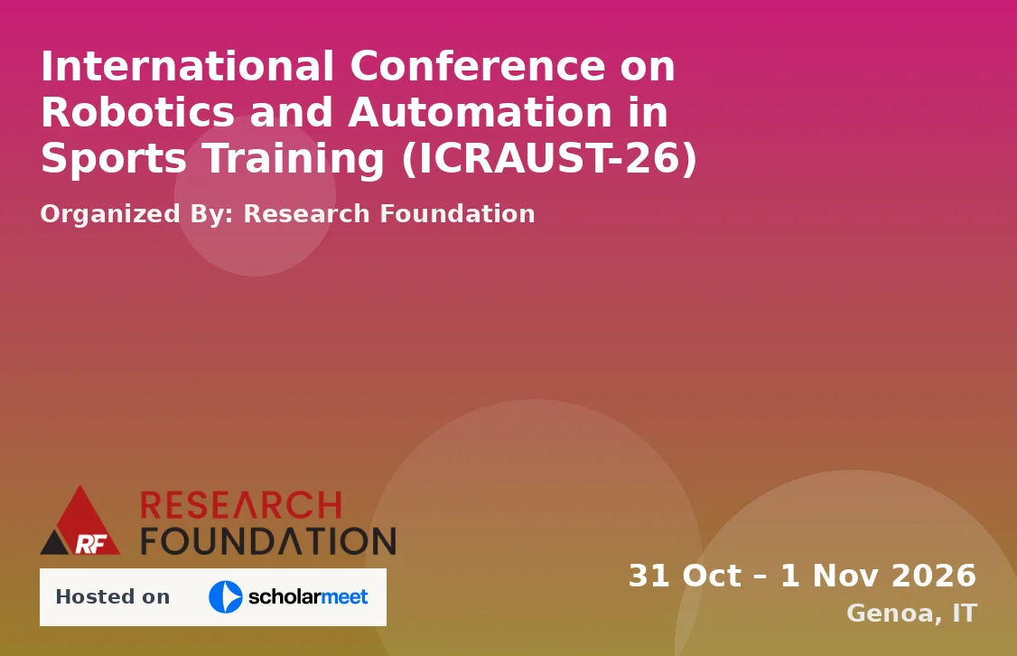 International Conference on Robotics and Automation in Sports Training (ICRAUST-26)