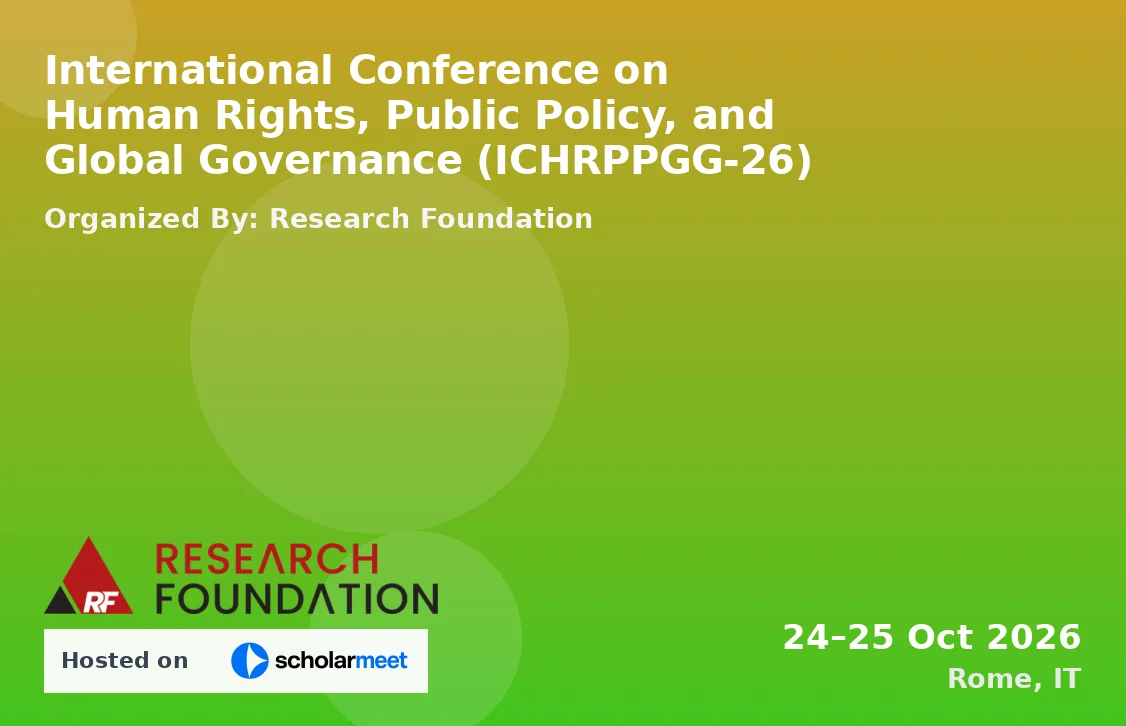 International Conference on Human Rights, Public Policy, and Global Governance (ICHRPPGG-26)
