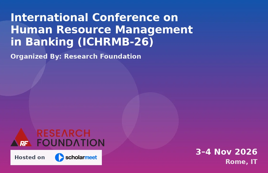 International Conference on Human Resource Management in Banking (ICHRMB-26)