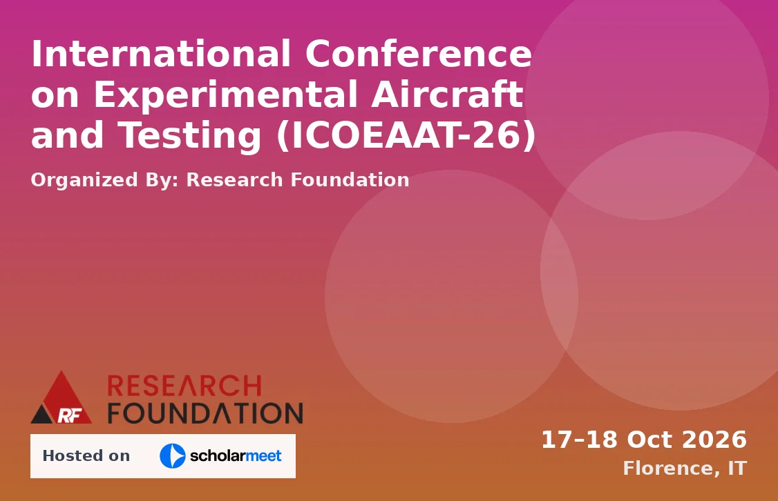 International Conference on Experimental Aircraft and Testing (ICOEAAT-26)