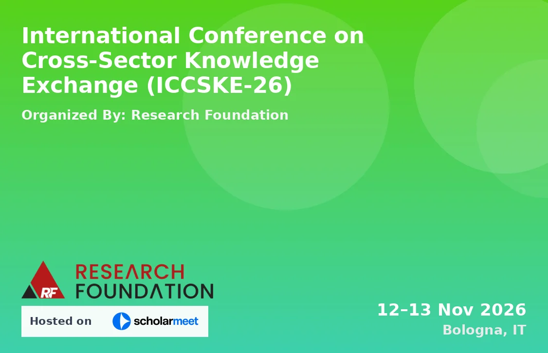 International Conference on Cross-Sector Knowledge Exchange (ICCSKE-26)