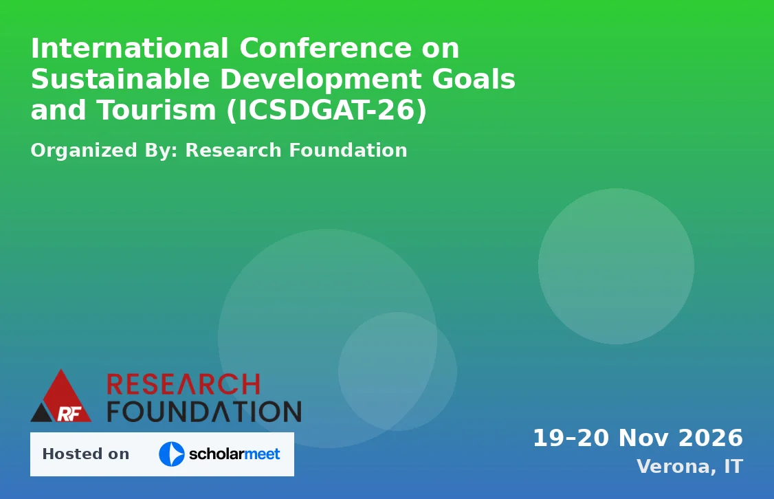 International Conference on Sustainable Development Goals and Tourism (ICSDGAT-26)