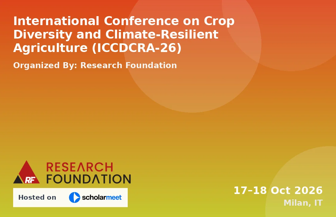International Conference on Crop Diversity and Climate-Resilient Agriculture (ICCDCRA-26)