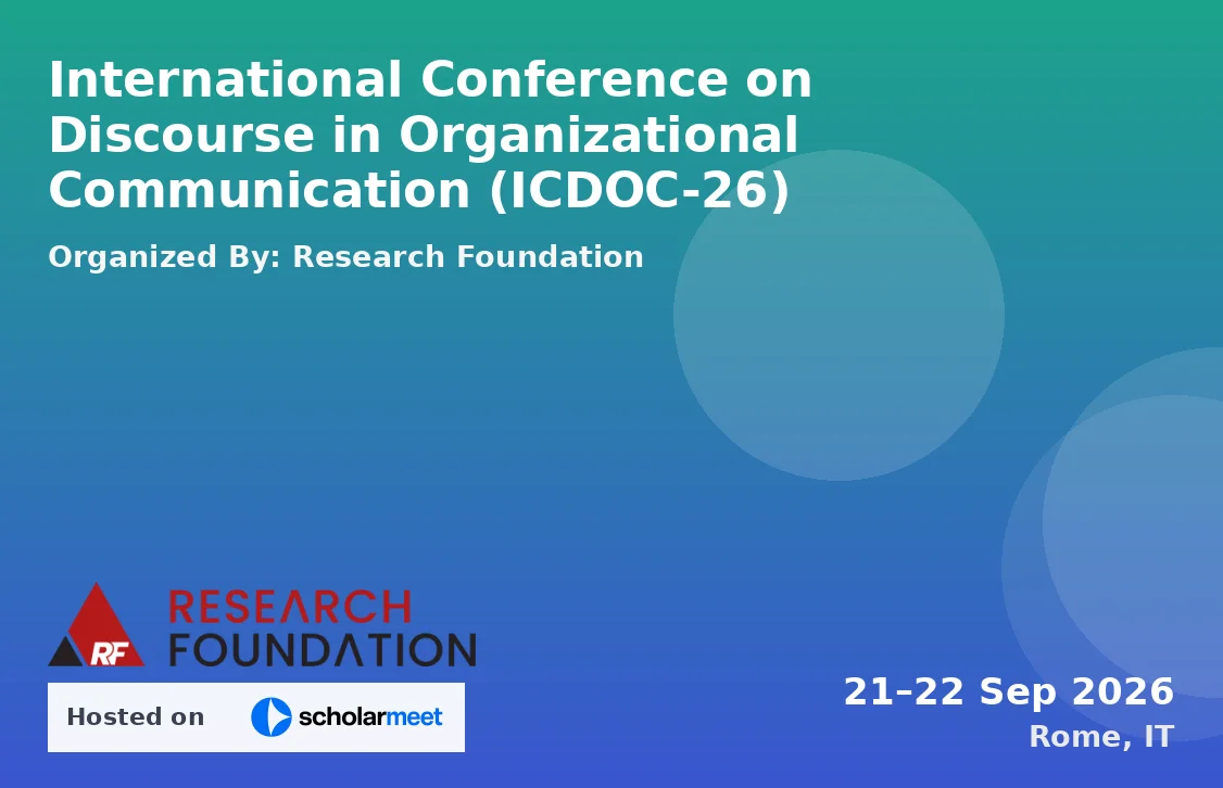 International Conference on Discourse in Organizational Communication (ICDOC-26)