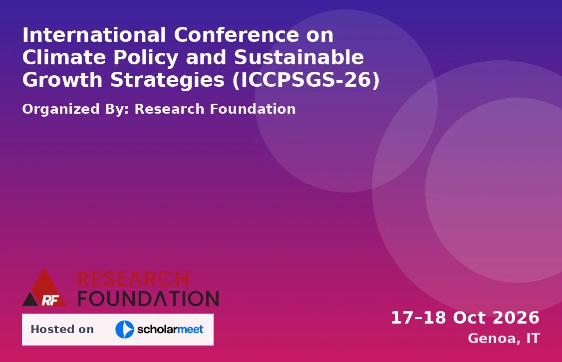 International Conference on Climate Policy and Sustainable Growth Strategies (ICCPSGS-26)