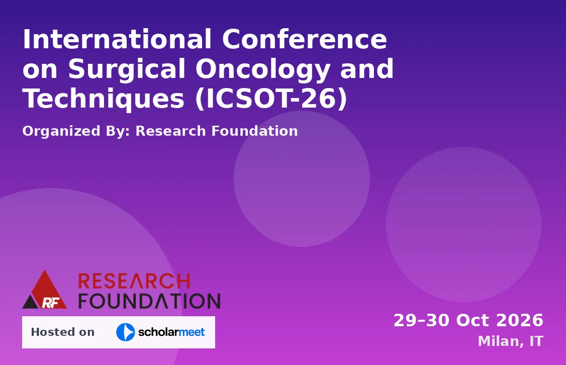 International Conference on Surgical Oncology and Techniques (ICSOT-26)