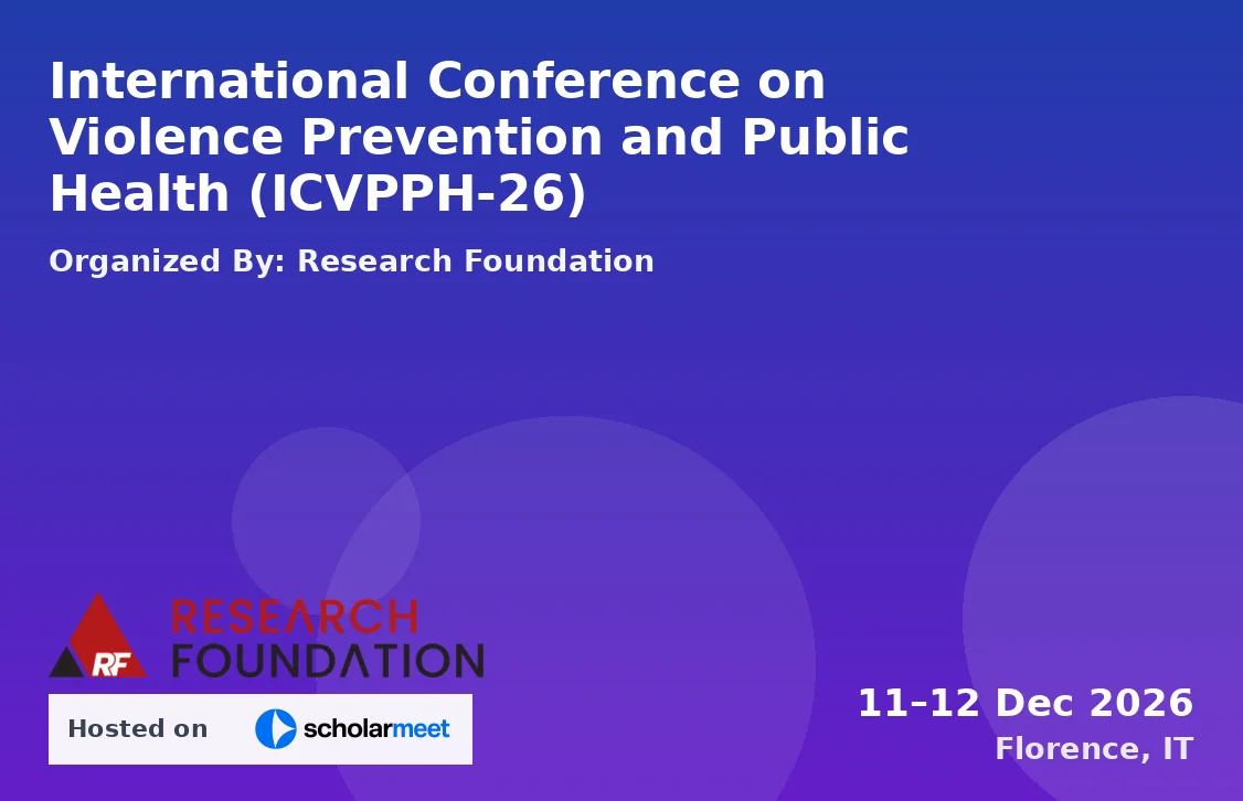 International Conference on Violence Prevention and Public Health (ICVPPH-26)