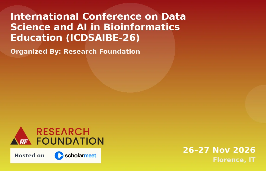 International Conference on Data Science and AI in Bioinformatics Education (ICDSAIBE-26)