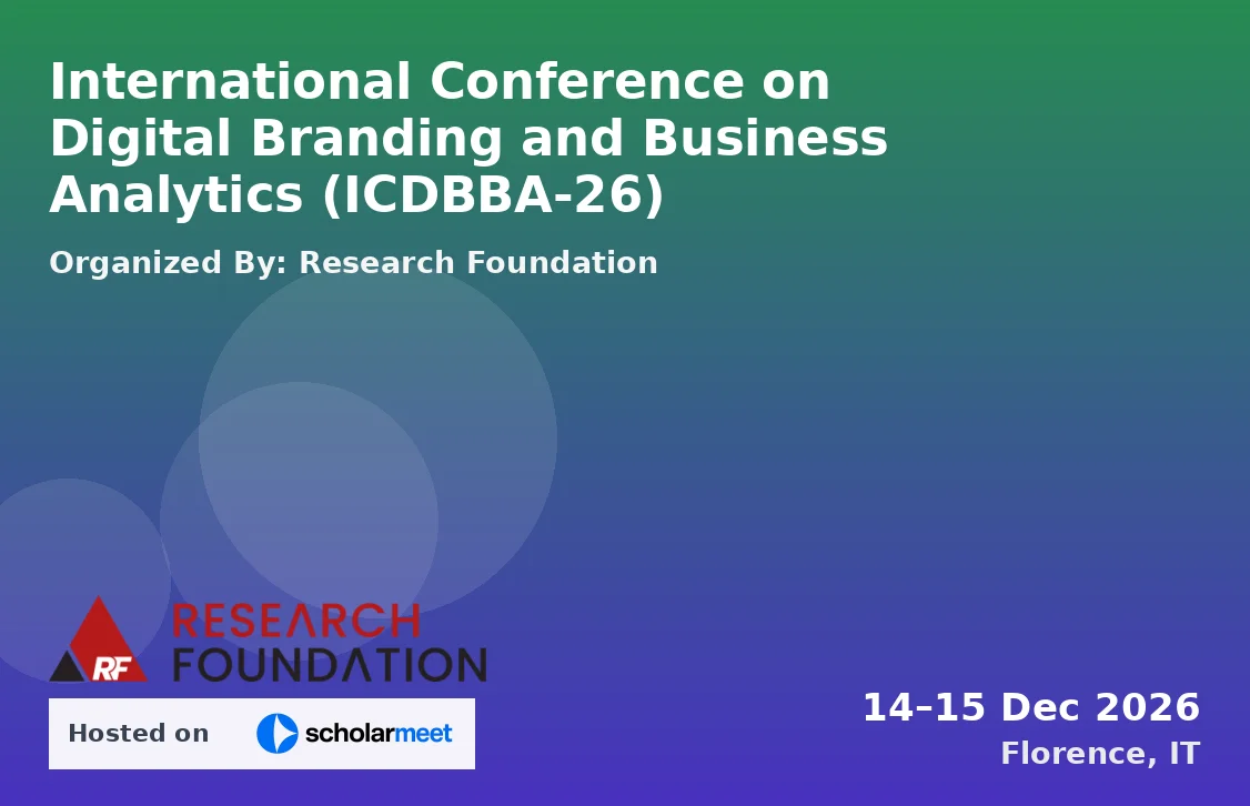 International Conference on Digital Branding and Business Analytics (ICDBBA-26)