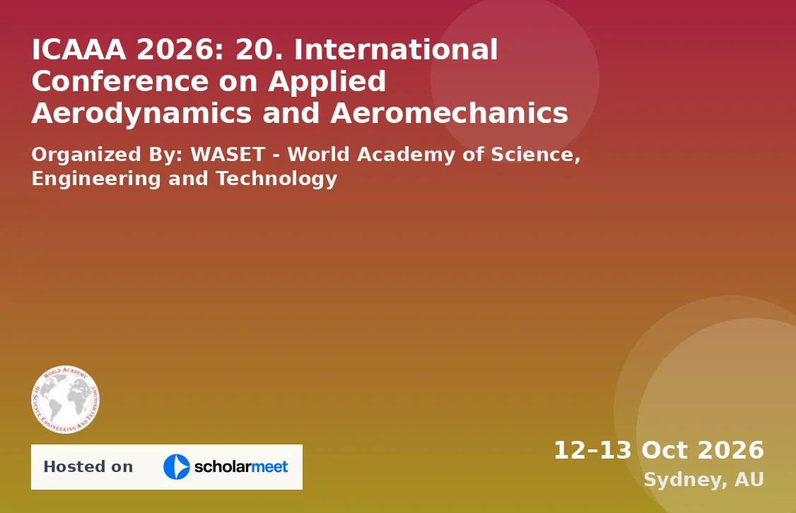 ICAAA 2026: 20. International Conference on Applied Aerodynamics and Aeromechanics