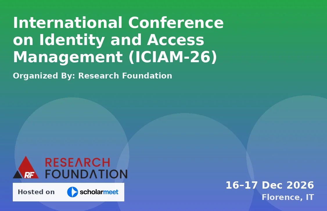 International Conference on Identity and Access Management (ICIAM-26)