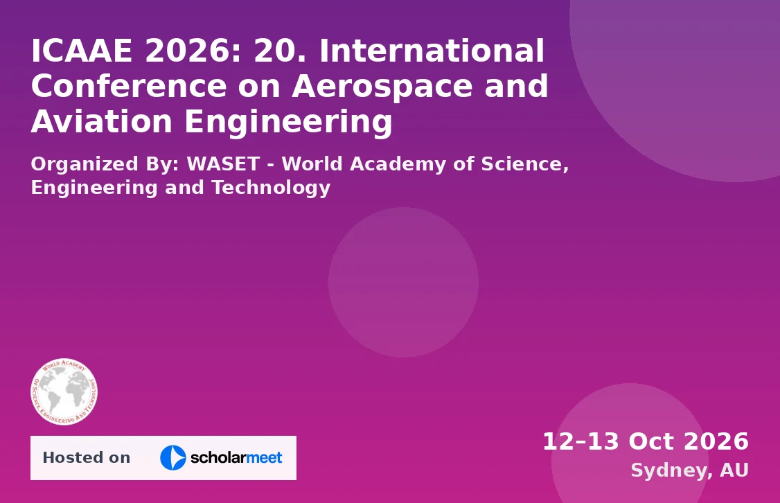 ICAAE 2026: 20. International Conference on Aerospace and Aviation Engineering