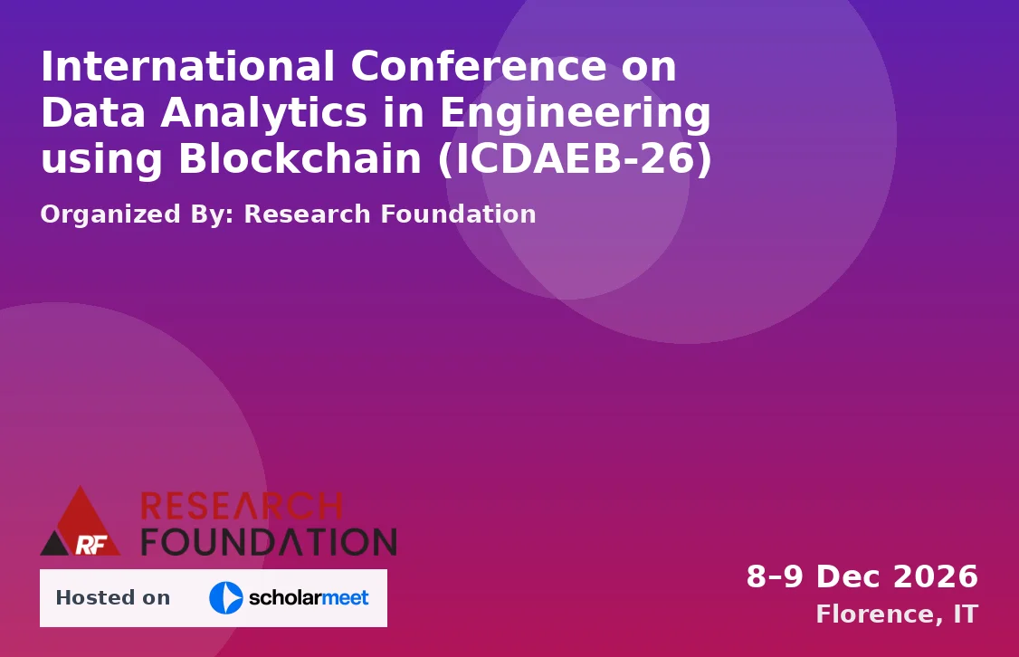 International Conference on Data Analytics in Engineering using Blockchain (ICDAEB-26)